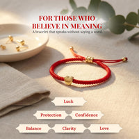 Cherry Tree Collection Red String Bracelet | Heart product image