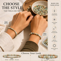 Amazonite Multi-Color Round Beads, 100 pcs