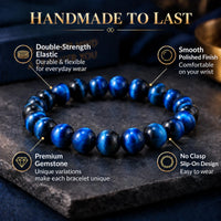 Cherry Tree Collection Jade Blue Tiger's Eye product image
