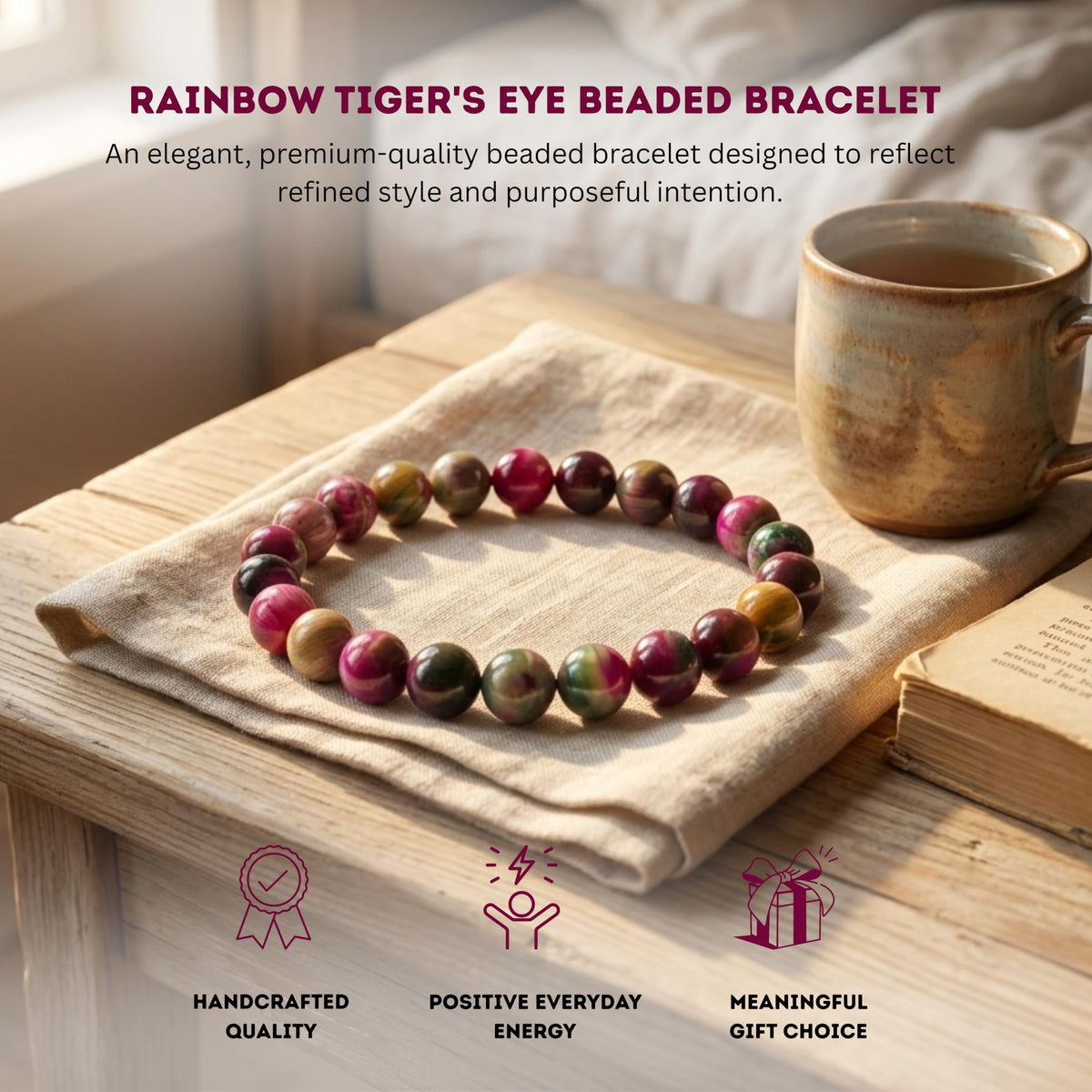Cherry Tree Collection Rainbow Tiger's Eye product image