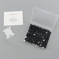 Black Agate (Matte) Round Beads, 100 pcs