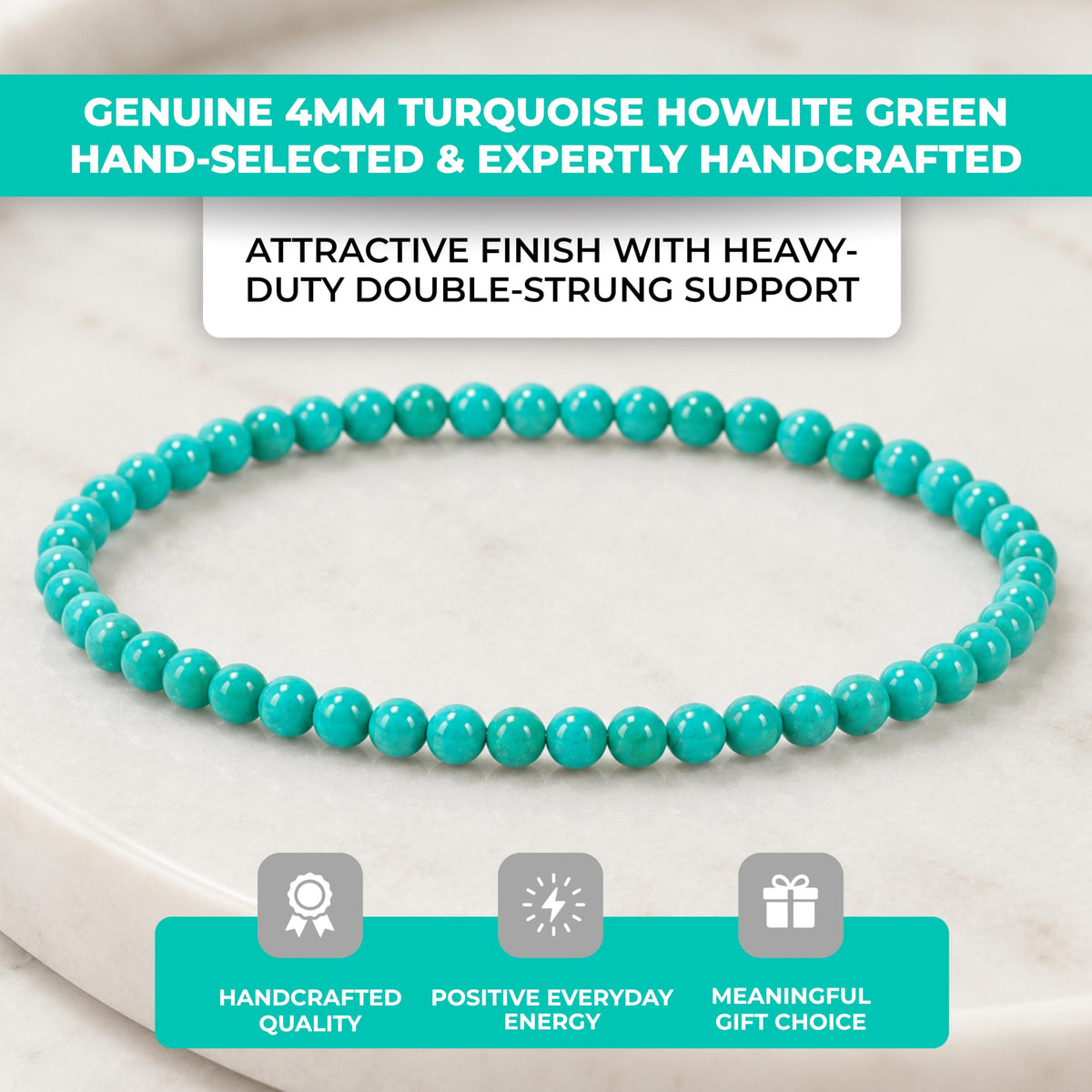 Cherry Tree Collection Turquoise Howlite product image
