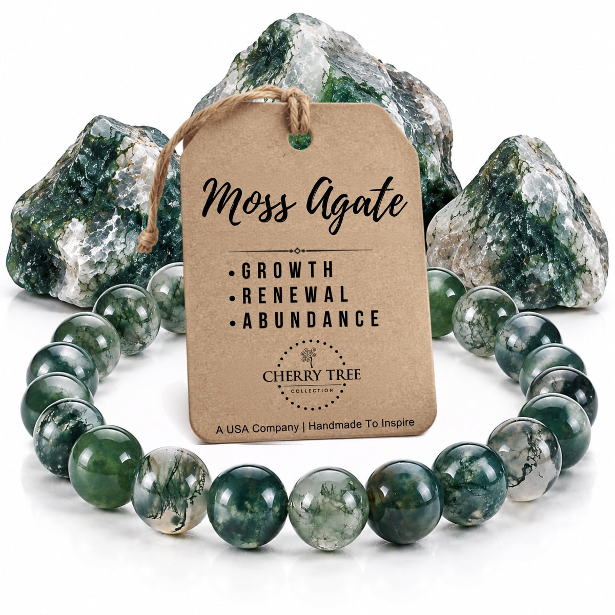 Cherry Tree Collection Moss Agate product image