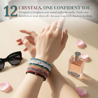 Cherry Tree Collection Crystal Bracelet Sets | Set of 12 | Twilight-Silver product image