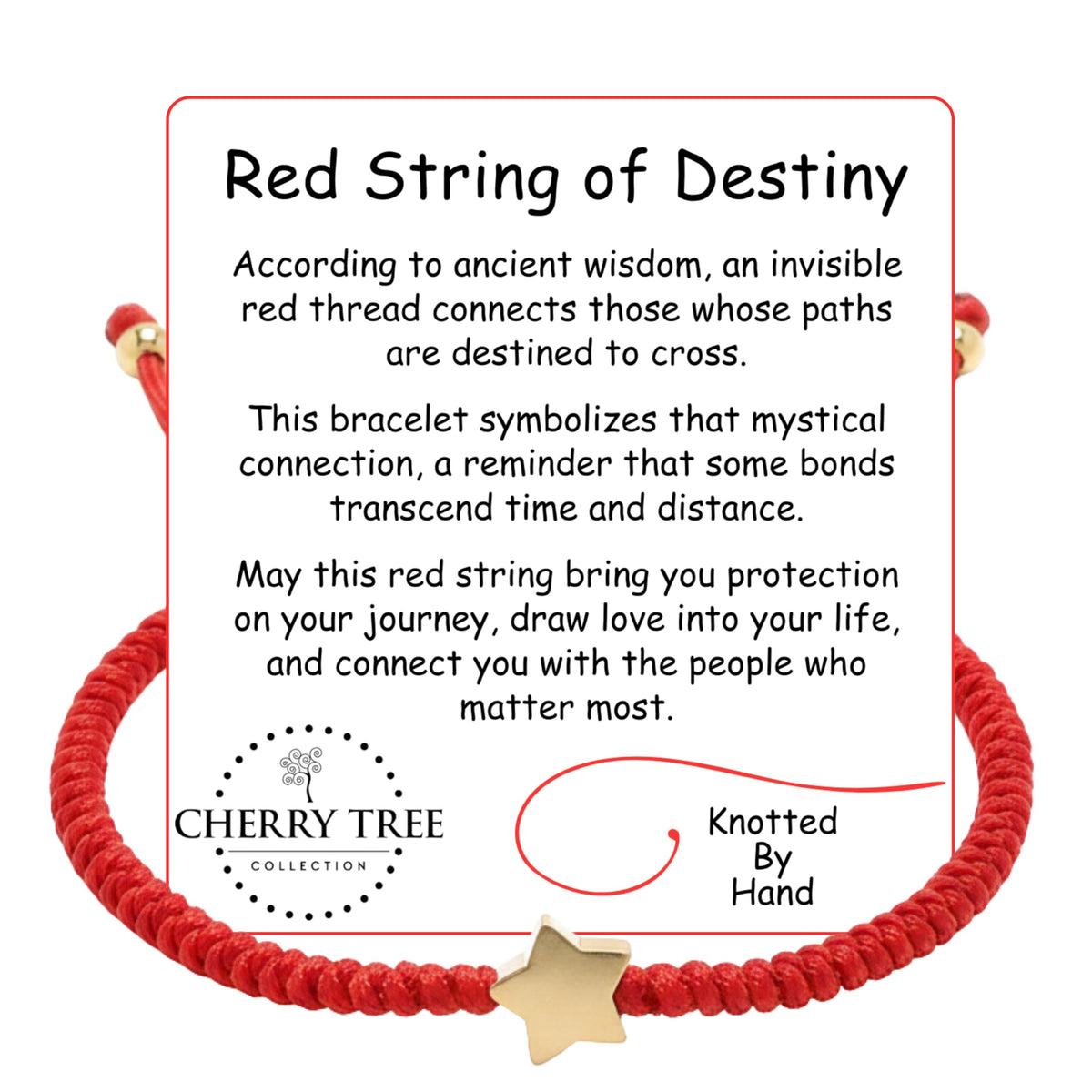 Cherry Tree Collection Red String Bracelet | Star product image