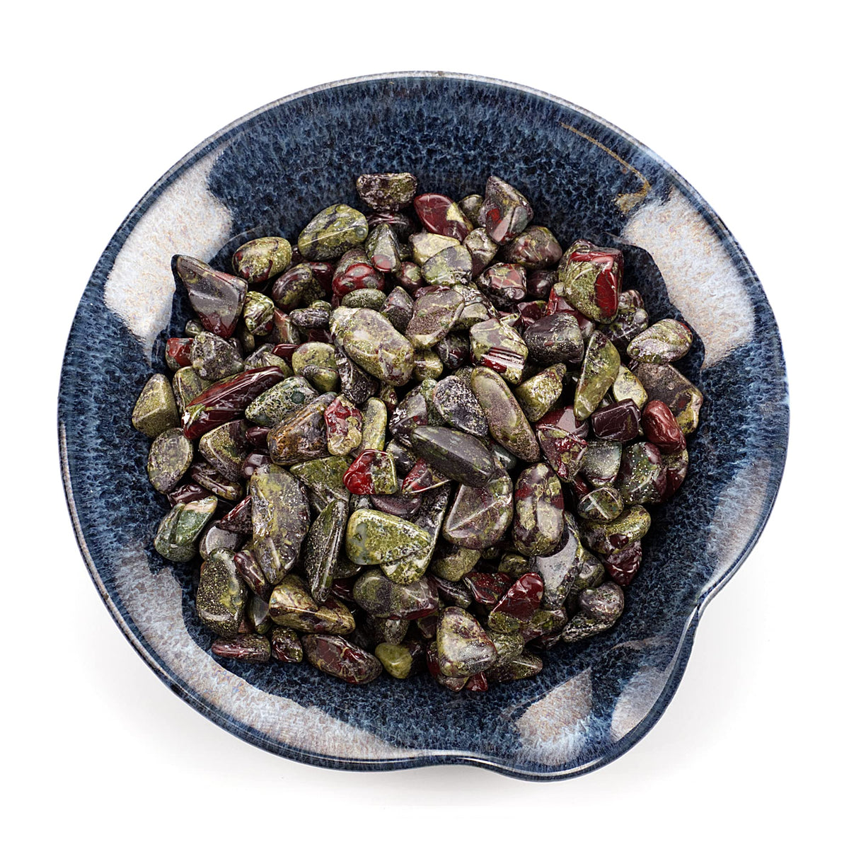 Dragon Blood Jasper Polished Chips, 1/2 lb