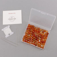 Carnelian Round Beads, 100 pcs