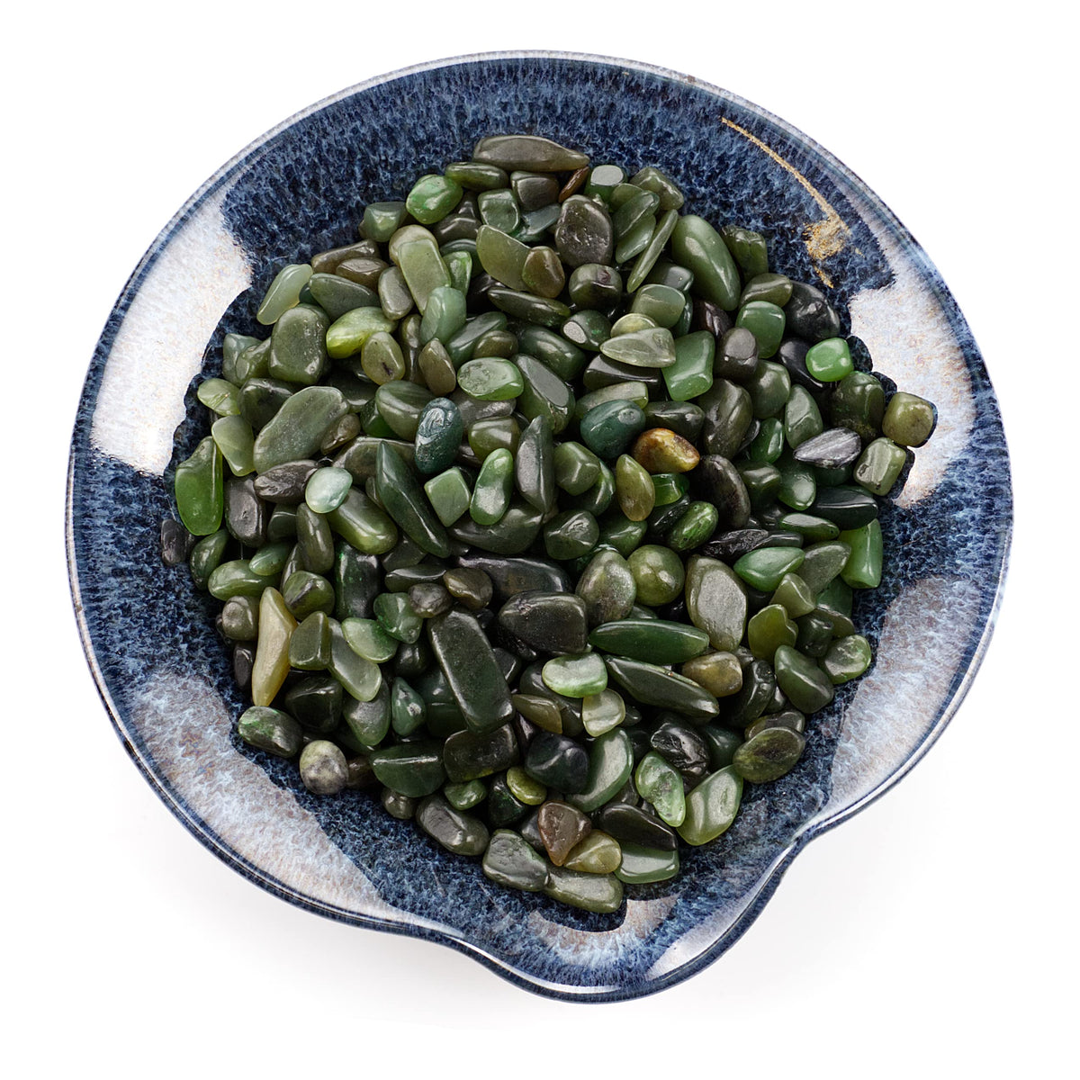 Nephrite Polished Chips, 1/2 lb