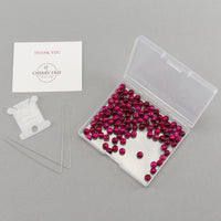 Pink Tiger's Eye Round Beads, 100 pcs
