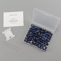 Sodalite Round Beads, 100 pcs