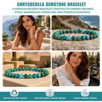 Chrysocolla 6mm Stretch Bracelet