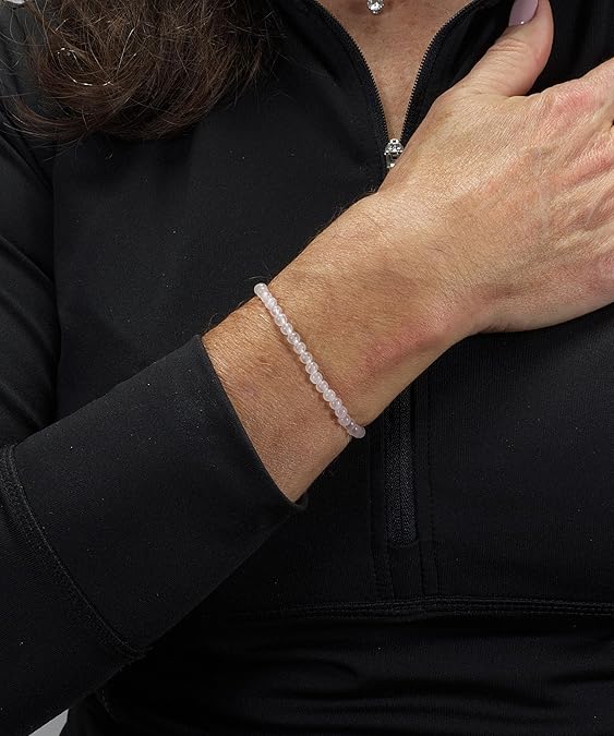 Cherry Tree Collection | Stretch Bracelet | 4mm Beads (Rose Quartz)