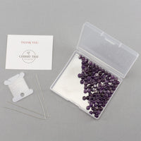 Dogtooth Amethyst Round Beads, 100 pcs