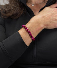Cherry Tree Collection | Stretch Bracelet | 8mm Beads (Pink Tiger's Eye)