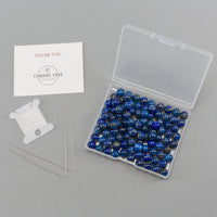 Lapis Round Beads, 100 pcs