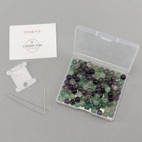Fluorite Round Beads, 100 pcs