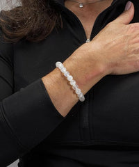 Cherry Tree Collection | Stretch Bracelet | 8mm Beads (Selenite)