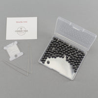 Hematite Round Beads, 100 pcs