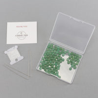 Green Aventurine Round Beads, 100 pcs
