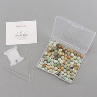 Amazonite Multi-Color Round Beads, 100 pcs