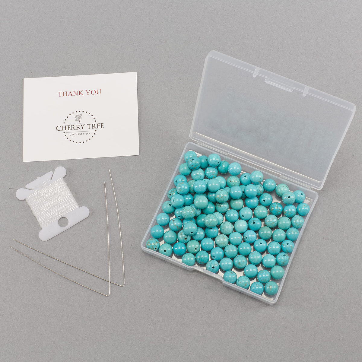 Turquoise Howlite Round Beads, 100 pcs