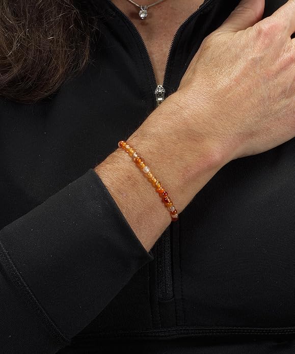 Cherry Tree Collection | Stretch Bracelet | 4mm Beads (Carnelian)