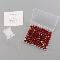 Red Agate (Matte) Round Beads, 100 pcs