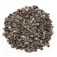 Dragon Blood Jasper Polished Chips, 1/2 lb