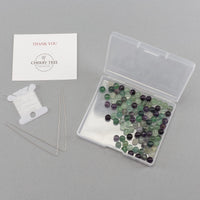 Fluorite Round Beads, 100 pcs