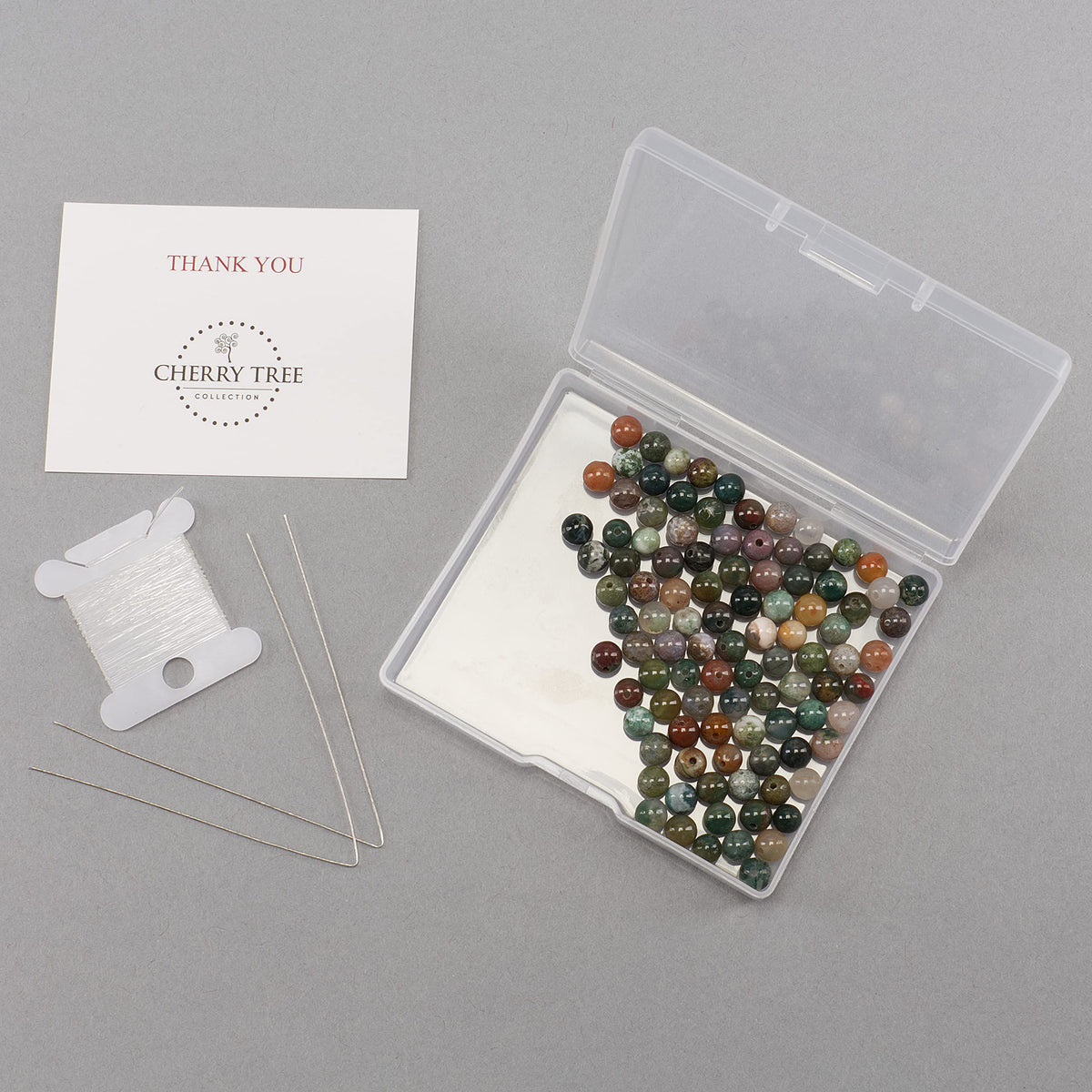 Indian Agate Round Beads, 100 pcs