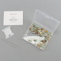 Amazonite Multi-Color Round Beads, 100 pcs