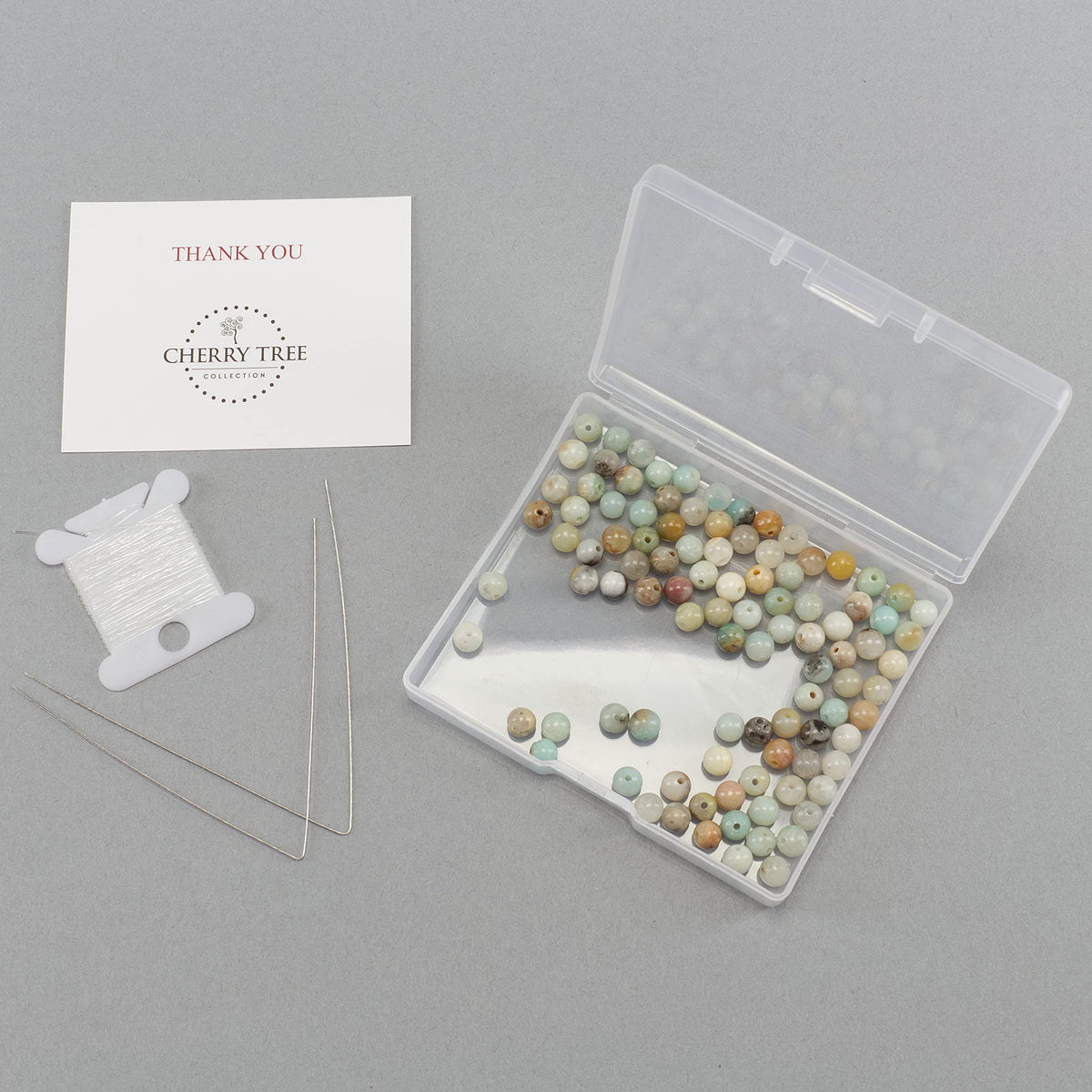 Amazonite Multi-Color Round Beads, 100 pcs