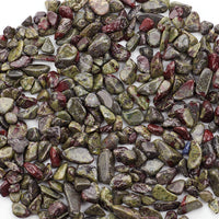Dragon Blood Jasper Polished Chips, 1/2 lb