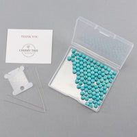 Turquoise Howlite Round Beads, 100 pcs