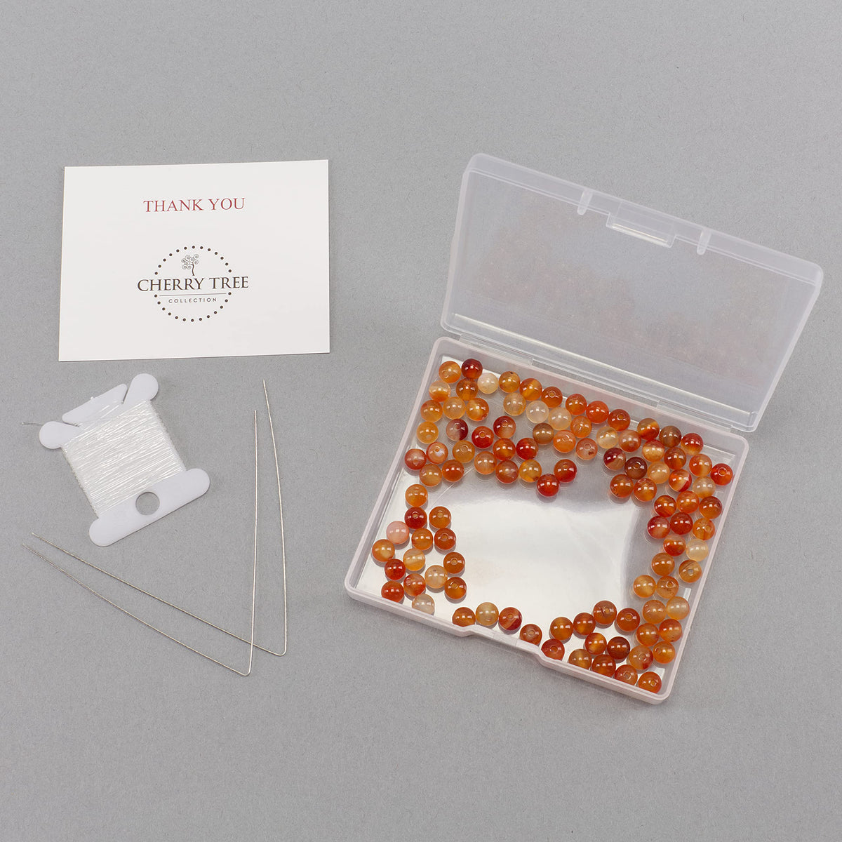 Carnelian Round Beads, 100 pcs