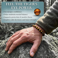 Cherry Tree Collection | Stretch Bracelet | 6mm Beads (Tiger's Eye)