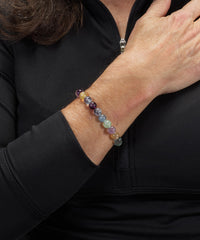 Rainbow Fluorite 8mm Stretch Bracelet