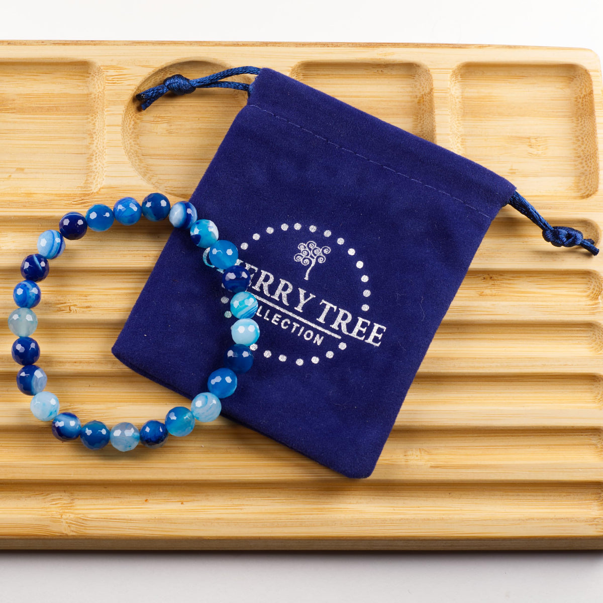 Blue Ice 8mm Stretch Bracelet