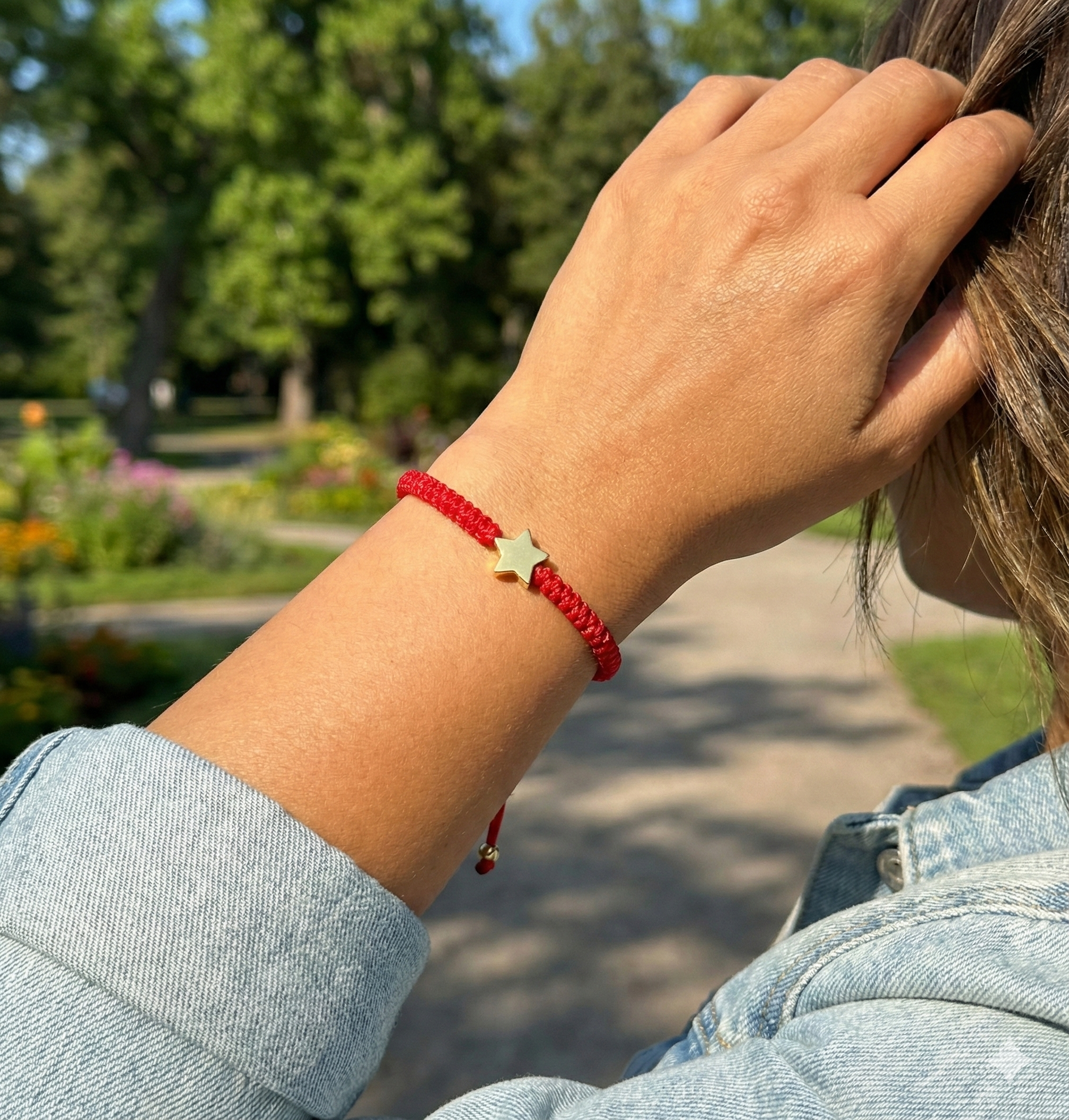 Cherry Tree Collection | Red String Bracelet | Star