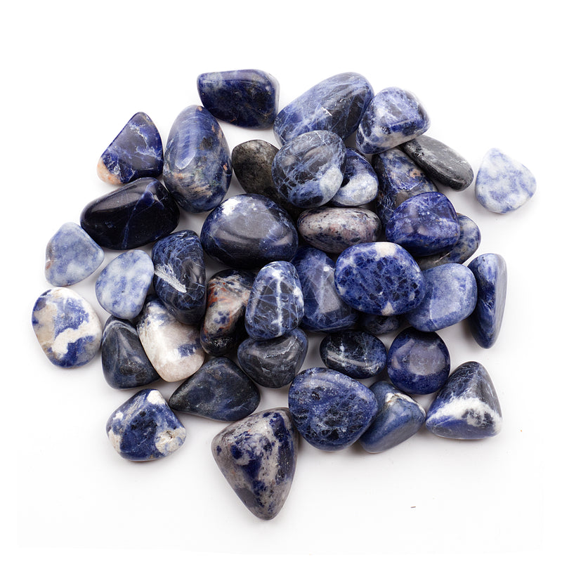 Polished Gemstone Nuggets | 1/2 Pound (Sodalite)