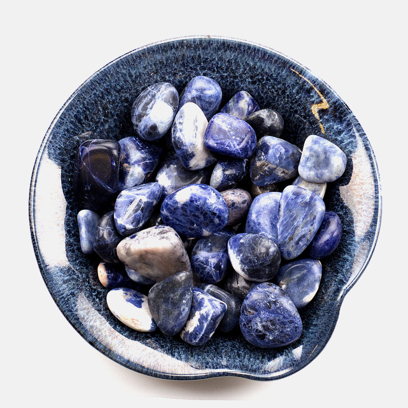 Polished Gemstone Nuggets | 1/2 Pound (Sodalite)