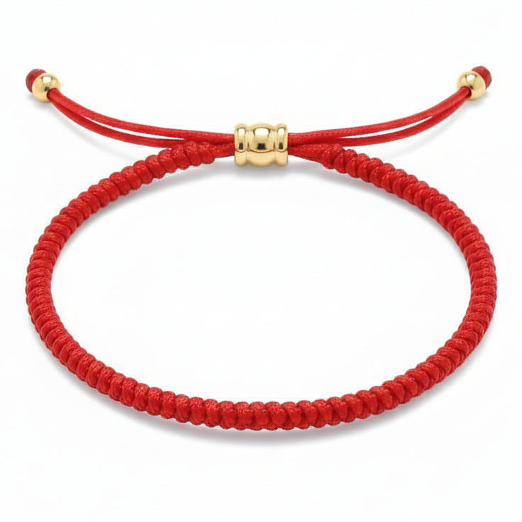Cherry Tree Collection | Red String Bracelet | Plain & Bead Set