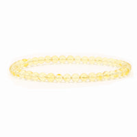 Cherry Tree Collection | Stretch Bracelet | 4mm Beads (Amber)