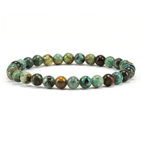 Cherry Tree Collection | Stretch Bracelet | 6mm Beads (African Turquoise)