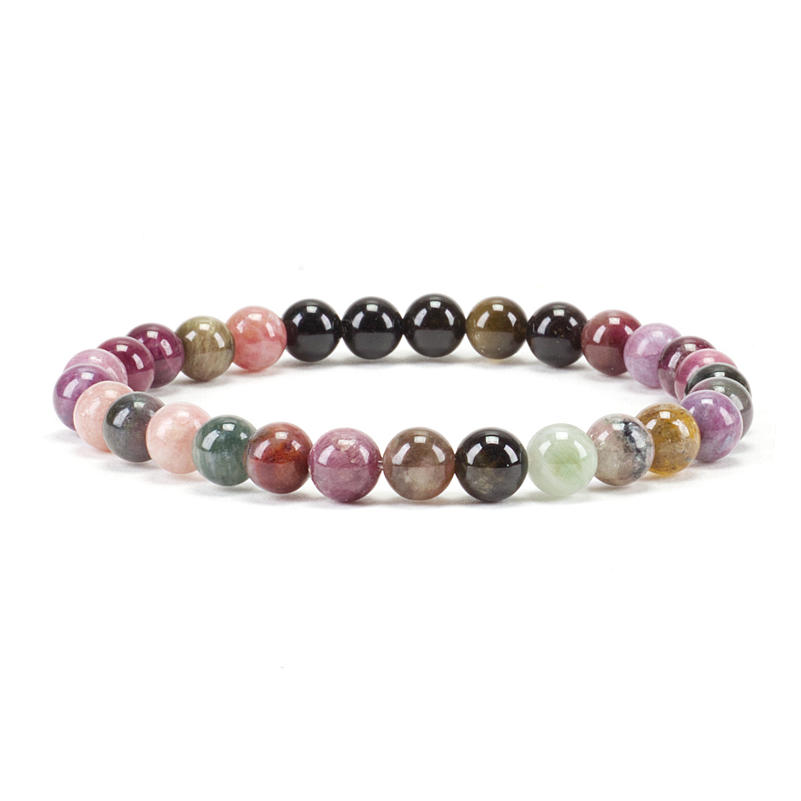 Natural Black Tourmaline Bracelet 6/8/10mm Stone Beads Bracelet Gem Stone  Energy Multi-layer Bracelet