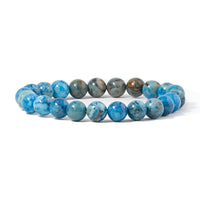 Cherry Tree Collection | Stretch Bracelet | 8mm Beads (Blue Crazy Lace Agate)