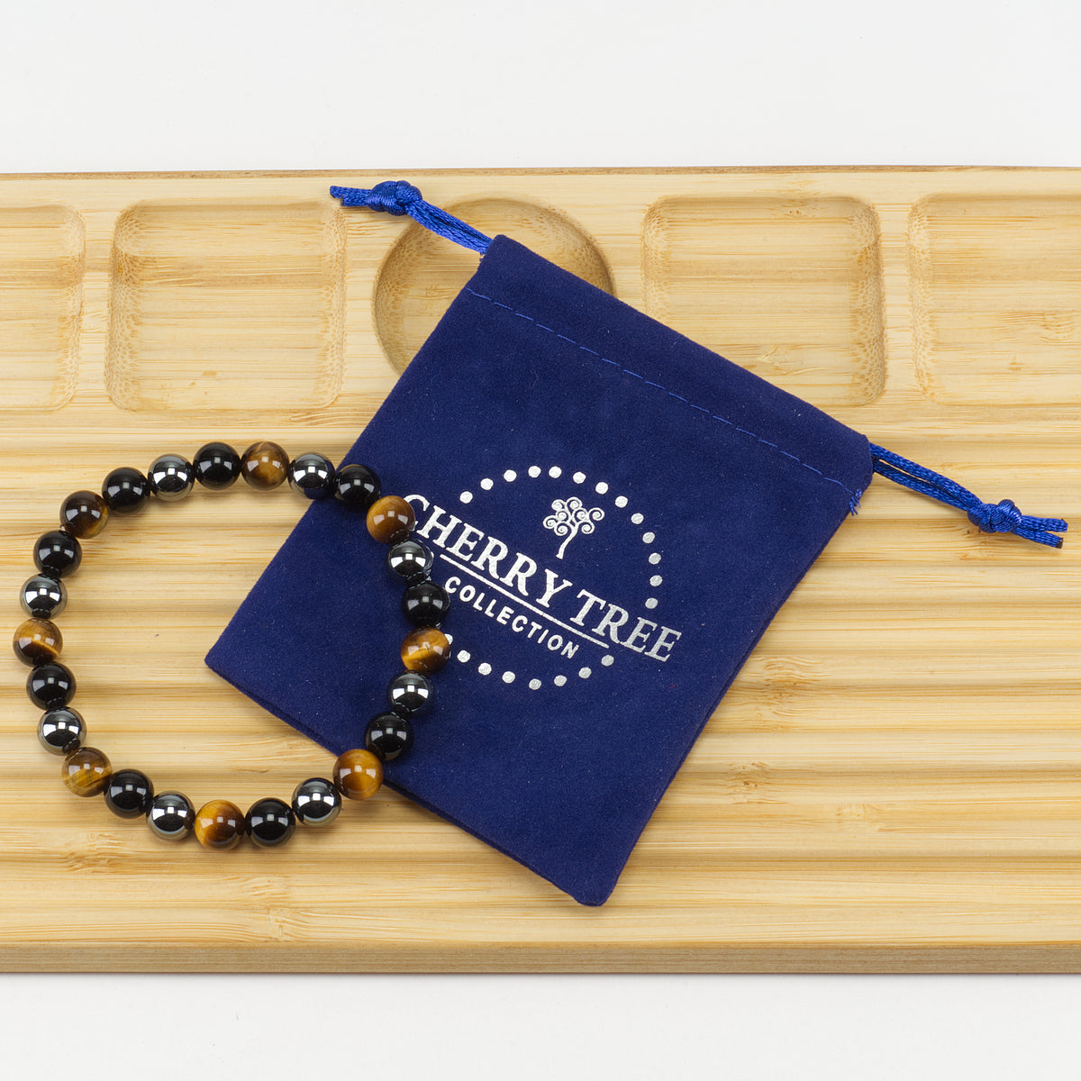 Stretch Bracelet | 8mm Beads (Triple Protection Gold)