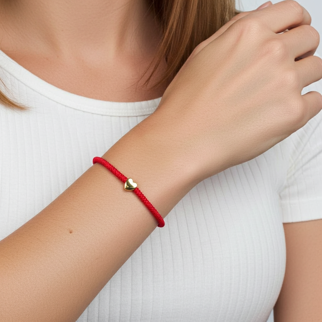 Cherry Tree Collection | Red String Bracelet | Heart