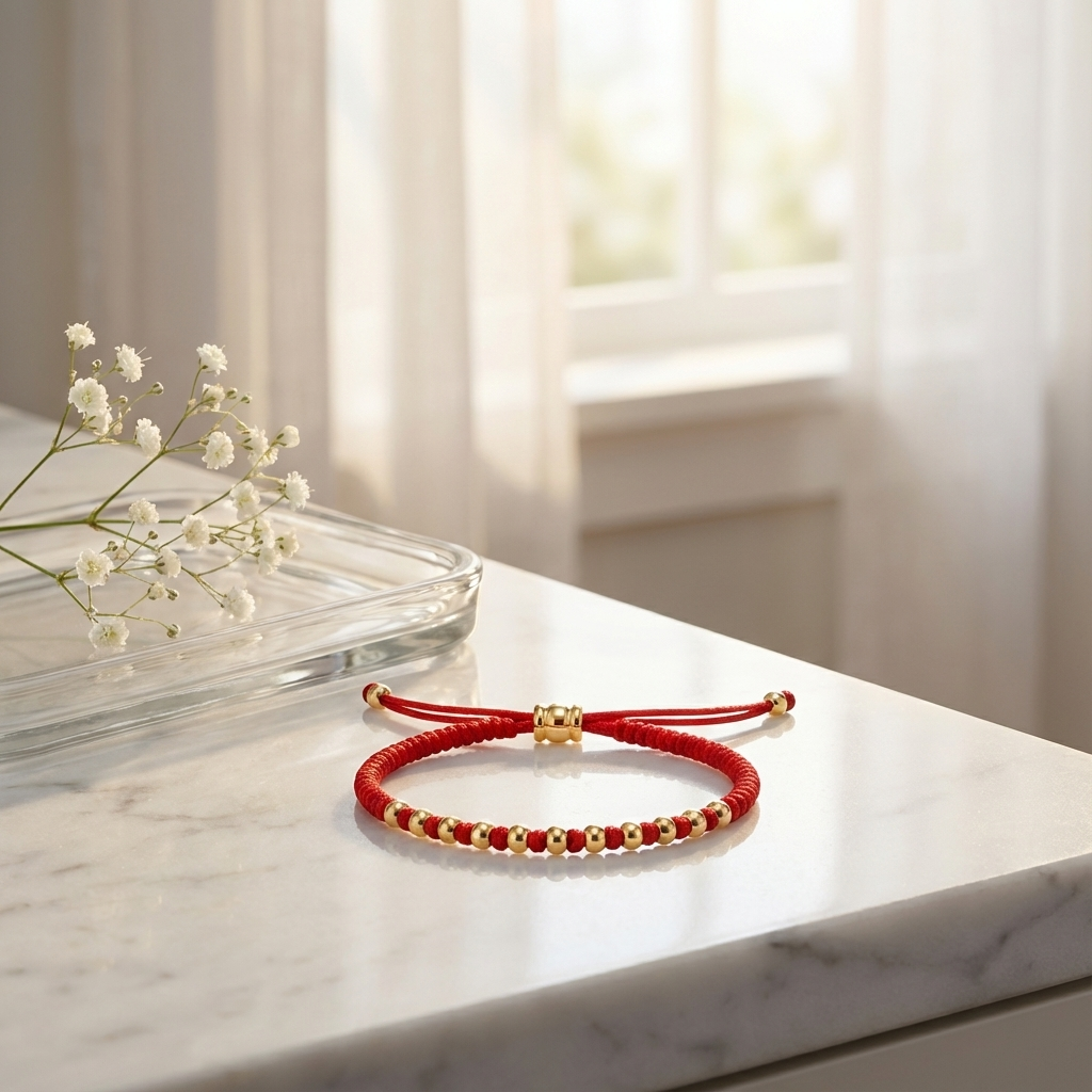Cherry Tree Collection | Red String Bracelet | Bead