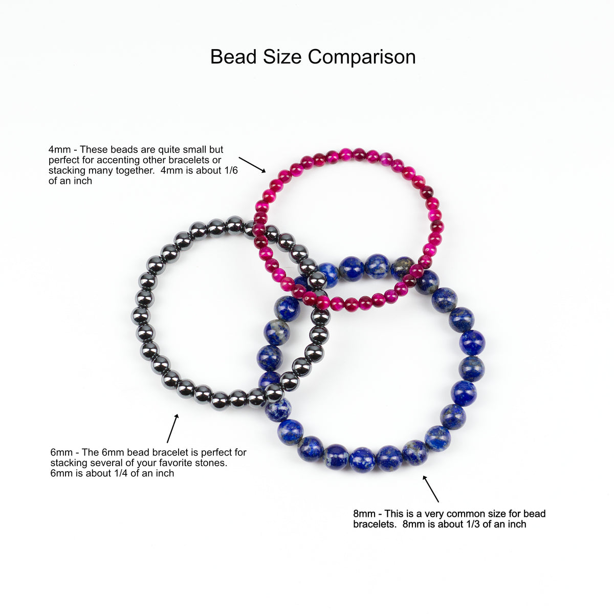 Stretch Bracelet | 4mm Beads (Moss Agate)